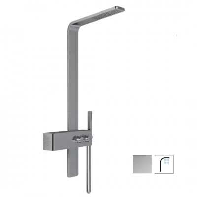 Ix Box Shower Colonna Doccia Attrezzata Cloud in Acciaio Inox Con Top