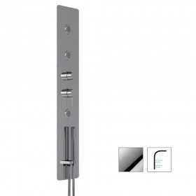 Wall Kit Verticale Ad Incasso Esse 2 in Acciaio Inox Ix Box Shower