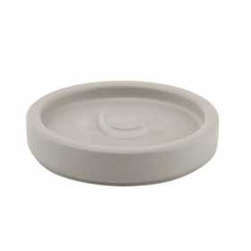 Porta sapone in cemento grigio linea Procida per bagno