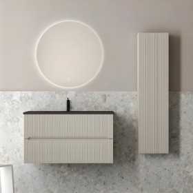 Mobile bagno composizione completa modello Butterfly 01 con specchio e colonna