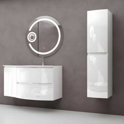 Mobile bagno composizione completa modello Diana 02 colonna specchio