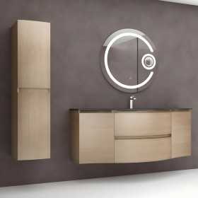 Mobile bagno composizione completa modello Diana 01 colonna specchio