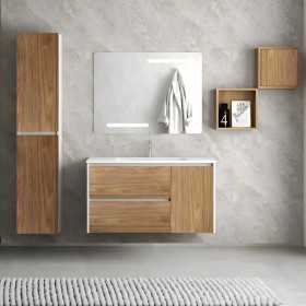 Mobile bagno composizione completa modello Luis con specchio colonna cubotti