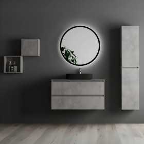 Mobile bagno composizione completa modello London 02 con speccho colonna cubotti