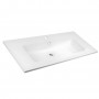 Lavabo ad Incasso in Resina cm 101x46x16,5 Bianco Opaco