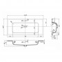 Lavabo ad Incasso in Resina cm 101x46x16,5 Bianco Opaco