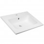 Lavabo ad Incasso in Resina cm 81x46x16,5 Bianco Opaco