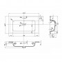 Lavabo ad Incasso in Resina cm 81x46x16,5 Bianco Opaco