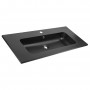 Lavabo ad Incasso in Resina cm 101x46x16,5 Nero Opaco