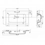 Lavabo ad Incasso in Resina cm 81x46x16,5 Nero Opaco