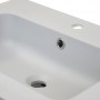 Lavabo ad Incasso in Resina cm 101x46x16,5 Grigio Cenere Opaco