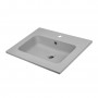 Lavabo ad Incasso in Resina cm 81x46x16,5 Grigio Cenere Opaco