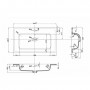 Lavabo ad Incasso in Resina cm 81x46x16,5 Grigio Cenere Opaco