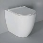 Vaso Ceramica a Pavimento Senza Brida Colore Bianco Opaco Bloom