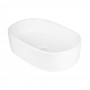 Giordan Lavabo da Appoggio Ovale in Ceramica Bianco 56x35x14 cm