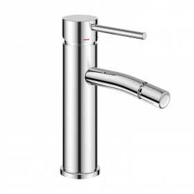 Miscelatore monocomando per bidet cromo lucido serie Jazz installazione rapida con piletta click clack