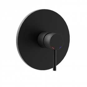 Miscelatore monocomando ad incasso doccia a parete 1 via nero opaco con sistema install box serie Jazz