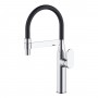 Miscelatore monocomando lavello cucina con canna orientabile Nairobi installazione rapida ottone cromato