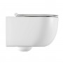 Bloom Vaso Ceramica Sospeso Scarico a Parete Senza Brida Colore Bianco Opaco