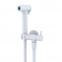 Idroscopino WC serie IAN bidet bagno con due getti con rubinetto flessibile e staffa di fissaggio