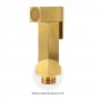 Idroscopino WC bidet bagno quadro con rubinetto flessibile e staffa di fissaggio serie ALVIN
