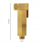 Idroscopino WC bidet bagno quadro con rubinetto flessibile e staffa di fissaggio serie ALVIN