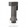 Idroscopino WC bidet bagno quadro con rubinetto flessibile e staffa di fissaggio serie ALVIN
