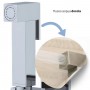 Idroscopino WC bidet bagno cromo lucido quadro con rubinetto flessibile e staffa di fissaggio serie ALVIN