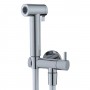 Idroscopino WC bidet bagno due getti con rubinetto flessibile e staffa di fissaggio serie IAN ottone cromato