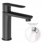 Rubinetto miscelatore per lavabo serie POP in ottone varie finiture con piletta Click Clack