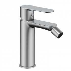 Miscelatore monocomando per bidet in ottone serie POP con piletta click clack varie finiture
