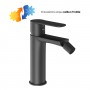 Miscelatore monocomando per bidet in ottone serie POP con piletta click clack varie finiture