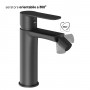 Miscelatore monocomando per bidet in ottone serie POP con piletta click clack varie finiture