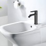 Miscelatore monocomando per bidet in ottone serie POP con piletta click clack varie finiture
