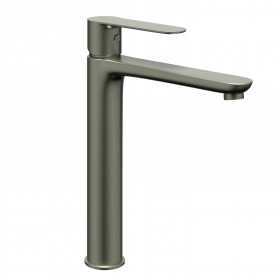 Rubinetto miscelatore canna alta per lavabo serie POP in ottone varie finiture con piletta click clack