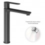 Rubinetto miscelatore canna alta per lavabo serie POP in ottone varie finiture con piletta click clack