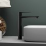 Rubinetto miscelatore canna alta per lavabo serie POP in ottone varie finiture con piletta click clack