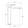 Rubinetto miscelatore canna alta per lavabo serie POP in ottone varie finiture con piletta click clack