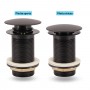 Rubinetto miscelatore canna alta per lavabo serie POP in ottone varie finiture con piletta click clack