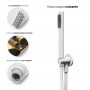 Kit Doccia Round 250 Millimetri Acciaio Bianco Opaco