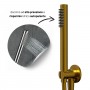 Kit Doccia Round 250 Millimetri Acciaio Oro Satinato