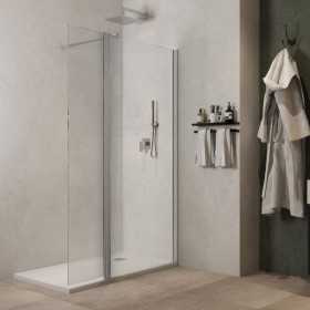 Parete Doccia Walk In Basculante Lorna L112F Cristallo 8 millimetri