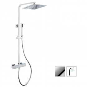 Colonna Doccia Attrezzata Light in Ottone Cromato con Termostatico Ix Box Shower 