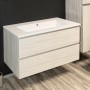 Lavabo ad Incasso in Resina cm 81x46x16,5 Bianco Lucido