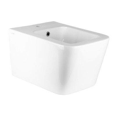 Cubik Bidet Ceramica Sospeso Colore Bianco Lucido