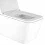 Vaso Ceramica Sospeso Colore Bianco Lucido Modello Cubik