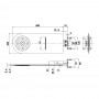 Soffione Doccia Tondo Con Incasso a Parete in Acciaio Inox 2,4 mm Ix Box Shower 