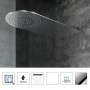 Soffione Doccia Tondo Con Incasso a Parete in Acciaio Inox 2,4 mm Ix Box Shower 