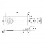 Soffione Doccia Tondo Con Incasso a Parete in Acciaio Inox 2,4 mm Ix Box Shower 