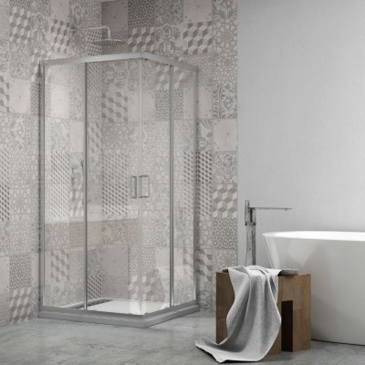 Box Angolare Con Ante Scorrevoli  Geranio S1168 4 Millimetri Ix Box Shower 